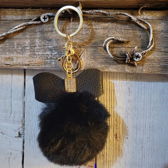 Brooke Keychain Accessory in Black main image 1